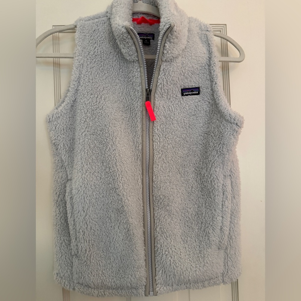 Patagonia Kids Light Gray Fleece Vest